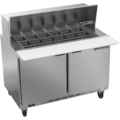 Beverage-Air Refrigerated Sandwich Prep Table, Mega Top, 2 Door, 13.9 cu. Ft, 115 Volt SPE48HC-18M